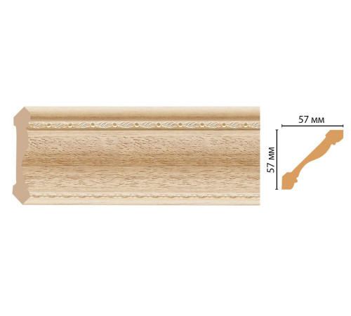 Плинтус потолочный DECOMASTER 179-11 57х57х2400 мм 37566