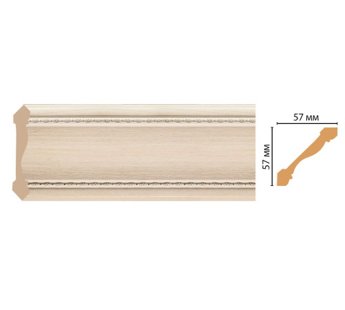 Плинтус потолочный DECOMASTER 179-13 57х57х2400 мм 37567