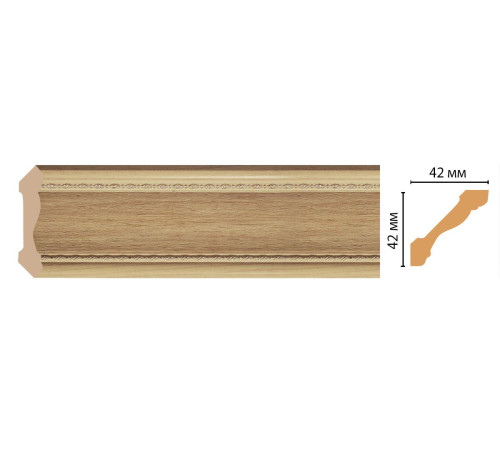 Плинтус потолочный DECOMASTER 180-11 42х42х2400 мм 37569