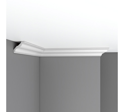 Плинтус потолочный DECOMASTER 96117 гладкий полиуретан 50х50х2400 мм 96117