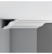 Плинтус потолочный гладкий Decomaster 200х135х2400 мм 96272