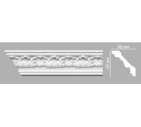 Плинтус потолочный с рисунком DECOMASTER 95018 65х68х2400 мм 95018