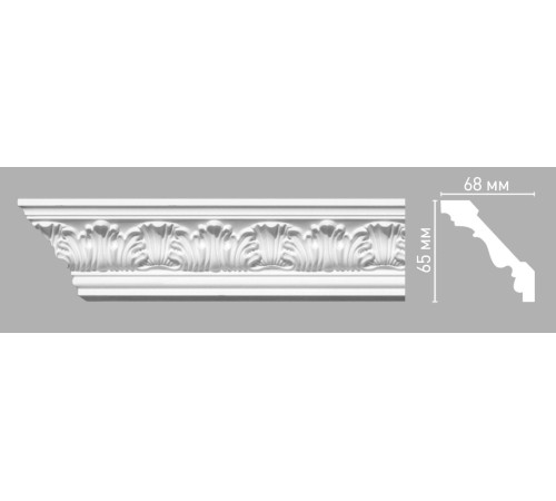 Плинтус потолочный с рисунком DECOMASTER 95018 65х68х2400 мм 95018