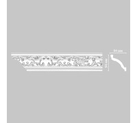 Плинтус потолочный DECOMASTER 95292F с рисунком полиуретан гибкий 94х94х2400 мм 95292F