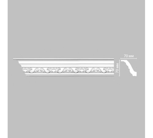 Плинтус потолочный с рисунком DECOMASTER 95843 70х70х2400 мм 95843