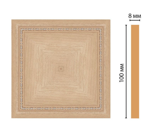 Вставка декоративная цветная Decomaster 100х100х8 мм 185-2-11