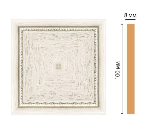 Вставка декоративная цветная Decomaster 100х100х8 мм 185-2-15