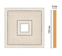 Вставка декоративная Decomaster 187-2-14 полистирол 100х100х8 мм 187-2-14