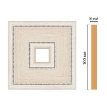 Вставка декоративная Decomaster 187-2-14 полистирол 100х100х8 мм 187-2-14