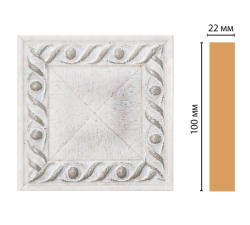 Вставка декоративная DECOMASTER D207 100x100x22 мм D207-42