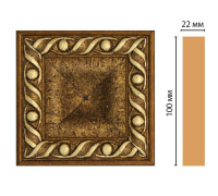 Вставка декоративная DECOMASTER D207 100x100x22 мм D207-43