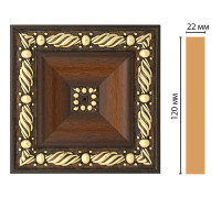 Вставка декоративная Decomaster D208-51 120x120x22 мм D208-51