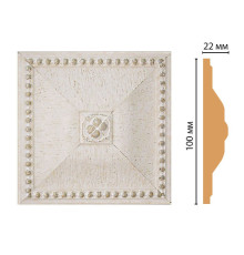 Вставка декоративная Decomaster D209-40 100x100x22 мм D209-40