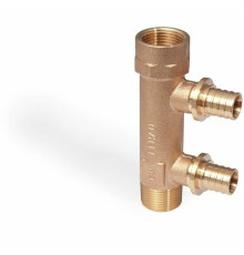 Гребенка распределительная Rehau Rautitan RX 2 контура 20-R/Rp 3/4 бронза 13661301001