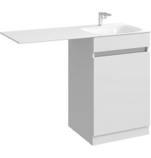 Тумба под умывальник AQUATON Forma с корзиной справа белый FOR0105KR