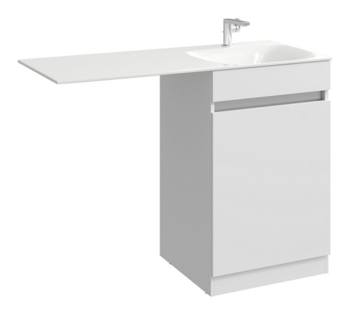 Тумба под умывальник AQUATON Forma с корзиной справа белый FOR0105KR