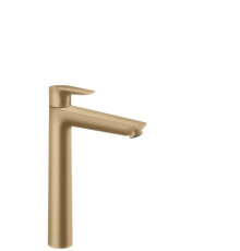 Смеситель для раковины Hansgrohe Talis E 240 однорычажный со сливным гарнитуром шлифованная бронза 71716140