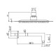 Верхний душ с кронштейном Gattoni 30х30 см настенный хром SFAIQU30/BRPEQ400