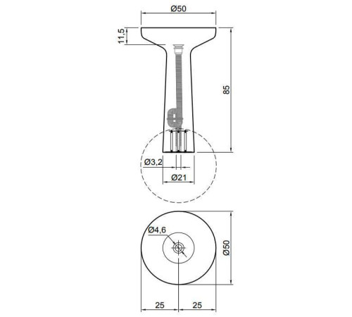 Раковина напольная antoniolupi Ago 50x50 см белая AGO85