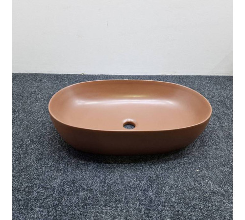 Раковина накладная Azzurra Elegance Circle 60x40 см Rame ECI60 RA