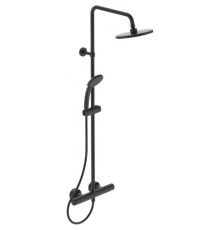 Душевая система с термостатом Ideal Standard Ceratherm T25 Ø200/100 мм черный матовый A7545XG