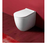 Унитаз напольный приставной Simas Vignoni Rimless высокий 56х36.5х50 см белый VI21bi/F88