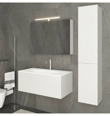 Комплект мебели для ванной Tiffany World Shape 102x52 см подвесной белый матовый SHAP100-B/547001 RAL 9003