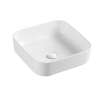 Раковина накладная AQUAMET AQM5011 квадратная 390x390x130 мм AQM5011