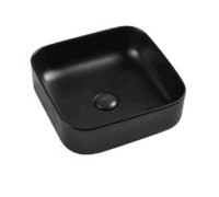 Раковина накладная AQUAMET AQM5011MB 390x390 мм черный матовый AQM5011MB