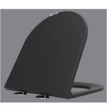 Сиденье для унитаза Aquame тонкое SoftClose Quick Release черный матовый AQM1206MB