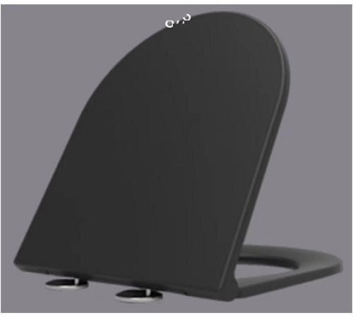 Сиденье для унитаза Aquame тонкое SoftClose Quick Release черный матовый AQM1206MB