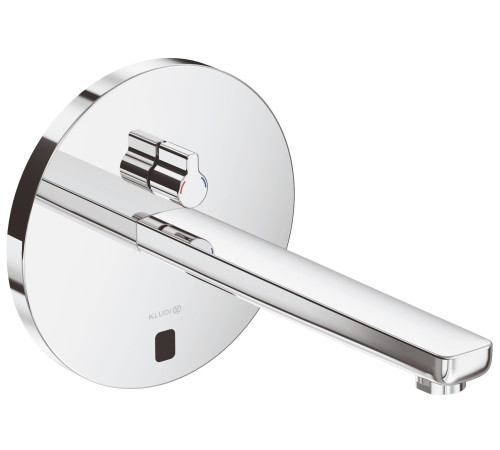 Смеситель для раковины бесконтактный Kludi Zenta E настенный 240 мм внешняя часть 3840105