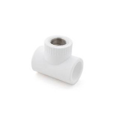 Тройник комбинированный Valfex PP-R 20x1/2 ВР белый 10743