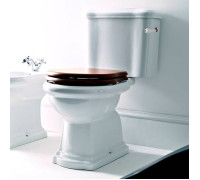 Унитаз-моноблок Kerasan Retro 72х38.5 см слив в стену ручка справа белый/хром 107101/101301/760390/756990