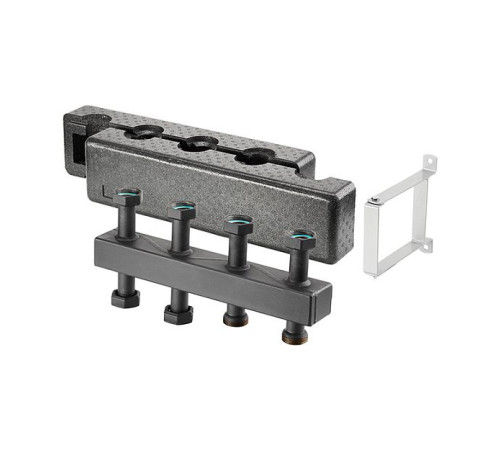 Коллектор стальной Oventrop Regumat на 4 выхода 95 кВт 1 1/2 ВР/НР 1351584