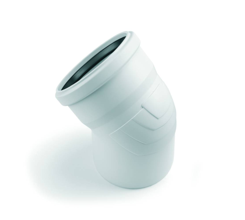 Отвод канализационный REHAU RAUPIANO Plus 40x87° 11230941001 RAL 9003