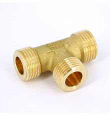 Тройник с наружной резьбой Tiemme 1/2 с плоским торцом 4710020