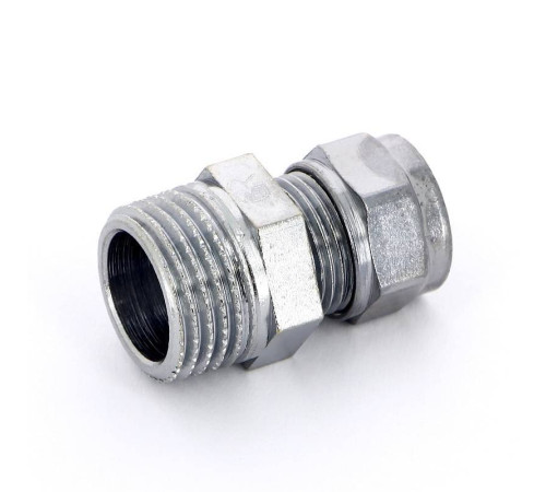 Муфта обжимная Tiemme хромированная 12х1/2 НР 1130043