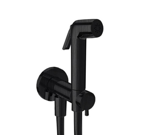 Гигиенический душ Almar со шлангом 120 см и прогрессивным картриджем Black Metal E134004 E136009.AB