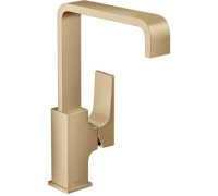 Смеситель для раковины Hansgrohe Metropol 230 однорычажный с донным клапаном шлифованная бронза 32511140