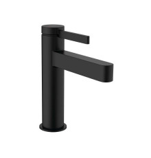 Смеситель для раковины Hansgrohe Finoris 110 с донным клапаном черный матовый 76020670