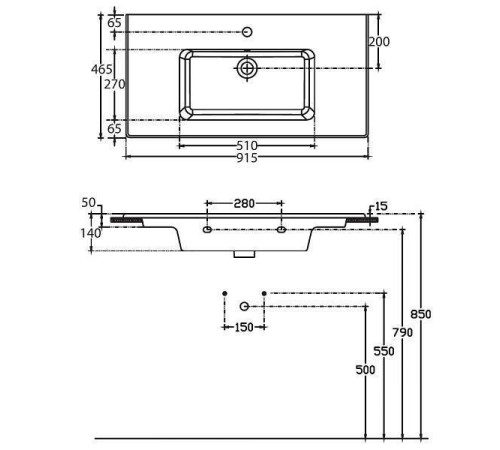 Раковина накладная Allen Brau Fantasy 92 см белый 4.11026.20