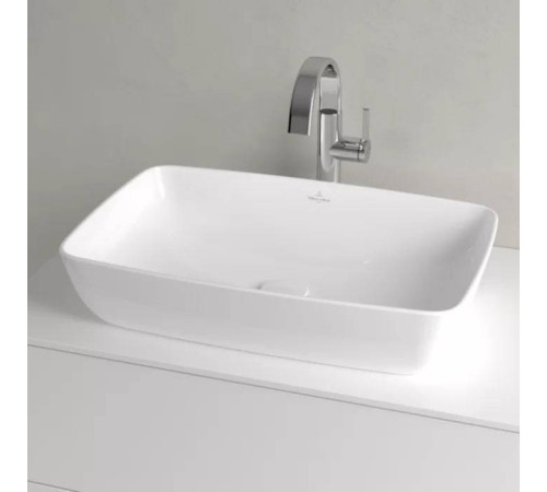 Раковина накладная Villeroy & Boch Artis 58х38 см TitanCeram альпийский белый 41725801