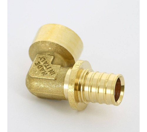 Угол аксиальный Uni-Fitt 20x1/2 ВР латунь 744G7200