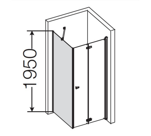 Боковая стенка для душевой кабины Provex Combi free 900х1950 мм 1004 CW 05 GL