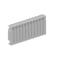 Радиатор биметаллический RIFAR MONOLIT VENTIL 350 13 секций нижнее подключение MN-350-13-VR RAL 9016