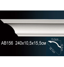 Карниз потолочный Perfect AB156 полиуретановый 100x100x2000 мм AB156
