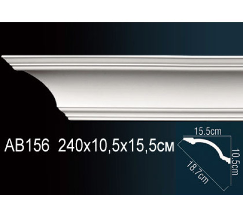Карниз потолочный Perfect AB156 полиуретановый 100x100x2000 мм AB156