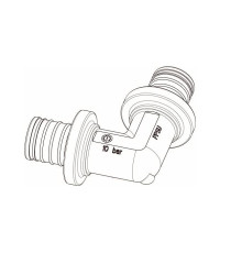 Угольник 90° ELSEN PPSU 25х25 мм EFA21.2525P