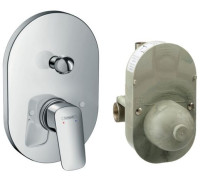 Смеситель для ванны hansgrohe Logis на 2 потребителя встраиваемый комплект 71409000